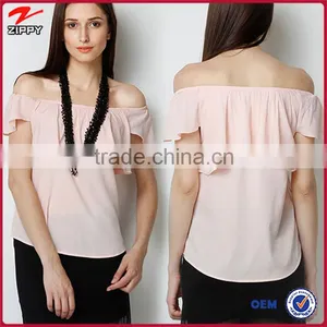 Wholesale Women Clothing New Fashion Women Tops Off-Shoulder Top for Women thumbnail-1