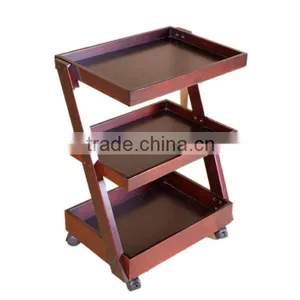 Wood Beauty Salon Trolley Cart Wooden Serving Carts thumbnail-1