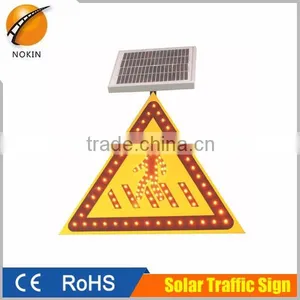 LED Flashing Solar Panel Yellow Solar Flashing Revolving Warning Light thumbnail-2