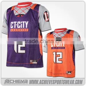 2016 Professional Dye Sublimation Sportswear Reversible Custom Made Lacrosse Jersey thumbnail-5