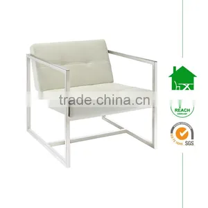 DC-4143 White PU Dining Chair thumbnail-1