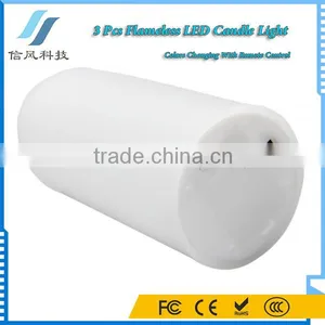 3Pcs Flameless LED Candles With Remote Control Timer thumbnail-4