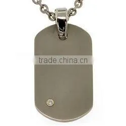 Fashion Design Blank Dog Tag Necklace,titanium Dog Tag thumbnail-1