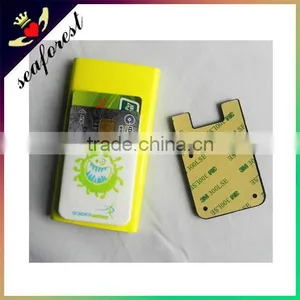 3M Sticker Silicone Card Pocket,silicon Adhesive Card Holder,silicone Smart Wallet for Promotion thumbnail-2