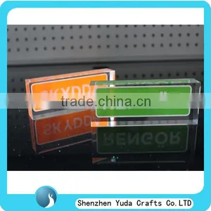Manufacturing Price Colored Acrylic Block, Custom Acrylic Logo Display Block for Gallery Exhibition thumbnail-1