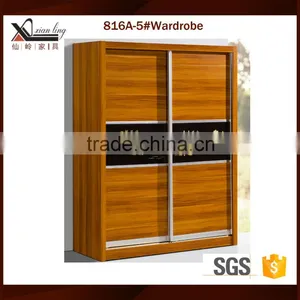 Melamine Sliding Door Bedroom Wall Wardrobe Design thumbnail-1