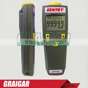 Digital Tachometer SENTRY ST722 Non-Contact and Contact Mode RPM Meter Laser Sighting thumbnail-1