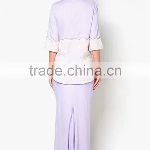 High Quality Appliqued Beaded Hot Girls Summer Muslim Dress thumbnail-4