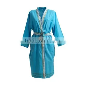 White Waffle Mens Extra Long Hooded Bathrobe thumbnail-2