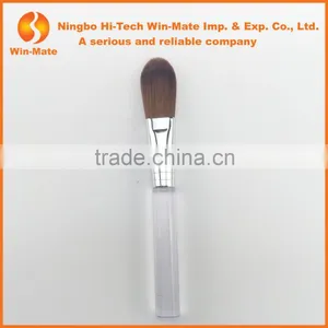 FREE Samples! No One Refuse Synthetic Hair Transparent Plastic Handle Powder Brush thumbnail-2