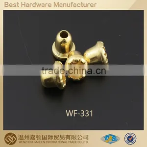 Gold Color Simple Design Garment Abs Cord End thumbnail-1