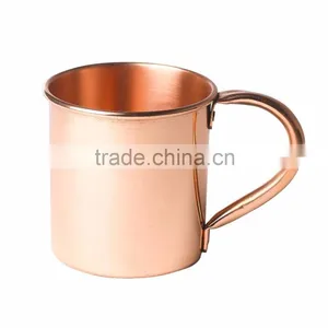 Moscow Mule Copper Mugs Riveted Handle thumbnail-1