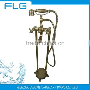 Classical Antique Brass Floor Standing Type Toilet Hand Shower thumbnail-1