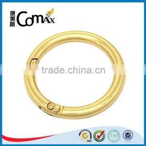 Metal Accessories For Handbag Circle Gold Metal Spring Buckle thumbnail-1
