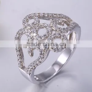 Pair Wedding Ring Silver Puzzle Ring thumbnail-3