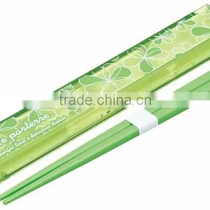 Le Parterre Chopsticks & Case Set (S) Green Plastic thumbnail-1