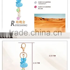 Rabbit Diamond Crystal Rhinestone Alloy Metal Keychain Animal Lover Cool Keyring Pendant Purse Handbag Bag Hanging thumbnail-6