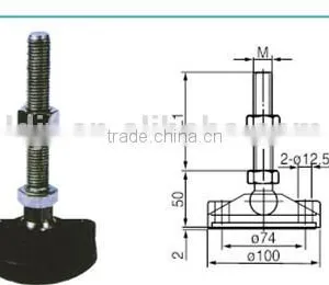 LC-LIDA GJ100 D=100 ADJUSTABLE Machine Feet (high-grade) thumbnail-2