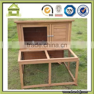 2 Storey Custom Rabbit Hutch With Run thumbnail-1