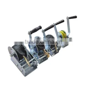 Manufacturing 1200lbs Galvanized Free Fall Boat Winch With Belt thumbnail-6