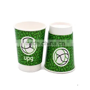 Custom Logo Printed Disposable Paper Coffee Cups/disposable Cups Sleeve/disposable Coffee Cups With Lid thumbnail-4