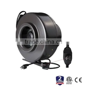 Hydroponics 4" / 6" / 8" / 10" / 12" Inch Centrifugal Inline Duct Fan thumbnail-1