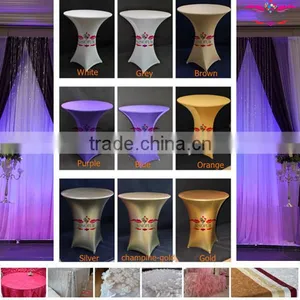 Various Colors Fitted Cocktail Spandex Table Cover thumbnail-1