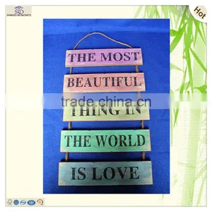 Bar Home Decoration Mdf Material Hanging String Letter Plate thumbnail-2