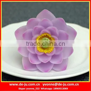 Buddhism Lotus Design Violet Holy Candles For Wholesale thumbnail-1
