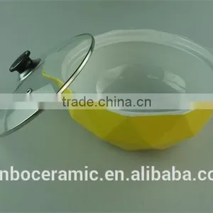 Ceramic Pots for Cooking Color Glazed With Glass Lid Cooking Pot Sets thumbnail-2