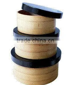 High Quality Best Selling Spun Bamboo Round Box From Vietnam thumbnail-1