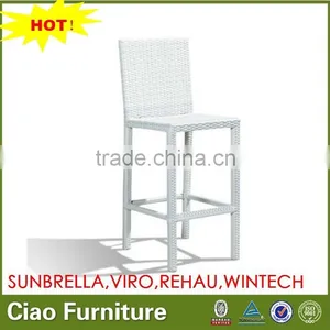 Hot New Outdoor Resin Rattan High Bar Chair Armless Bar Stool thumbnail-1