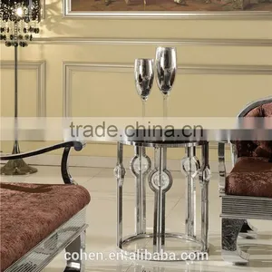 Hot Sell Egg Shape Hotel/living Room Furniture Stainless Steel Coffee/center Table B818 thumbnail-4