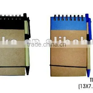 Best Selling Natural ECO Friendly Recycled Paper Note Book With Pen thumbnail-1