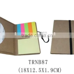 Hot Selling Recycled Paper Cover Notebook With Memo Stick for Promotion thumbnail-1