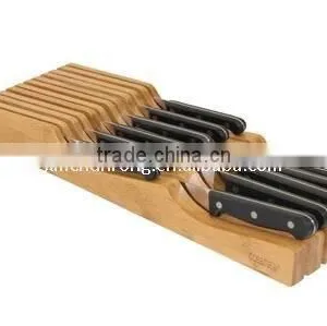 Bamboo Drawer Knife Block thumbnail-1