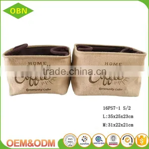 Wholesale China Customized Household Decorative Jute Storage Basket Bag for Toy Sundries thumbnail-2