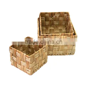 Water Hyacinth Rectangle Storage Tray thumbnail-1