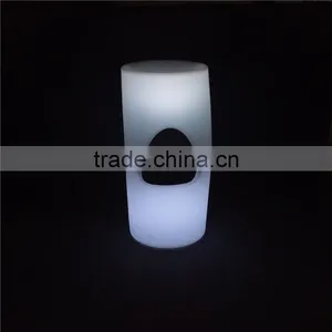 Hotel Bar Sets Novelty Bar Stools 42*38*80cm Bar Chairs With LEDs Inside Plastic Shell Body thumbnail-2