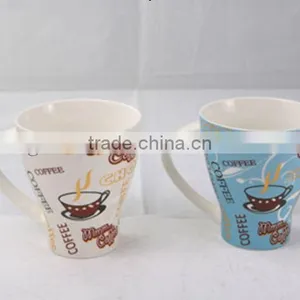 Eco Ceramic Porcelain Coffee Mug With Big Mouth thumbnail-1