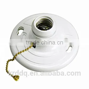 E27 Plastic Bakelite Lamp Socket With Chain thumbnail-1