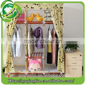 Wooden Clothes Wardrobe Bedroom Furniture thumbnail-1