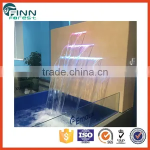 Emaux Swimming Spa Pool LED Light Water Curtain Acrylic Waterfall thumbnail-1