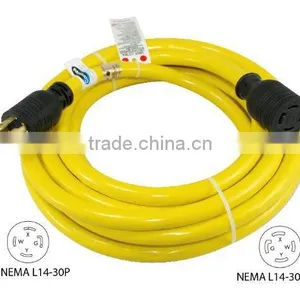 S10345 NEMA L14-30 Generator Power Cord - 40 Foot, 30A, 125/250V, 10 AWG, - ETL Listed thumbnail-2