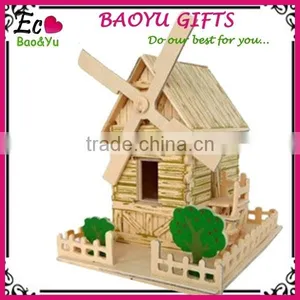 Children's Wooden Environmental 3d Puzzle Toys ,Modelling of the Temple of Heaven Fancy Toy thumbnail-1