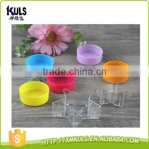 1.8cm ~2.2cm Height Various Shape Plastic Candle Jars Candle Holders thumbnail-1