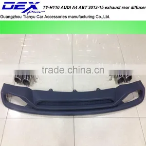 Car PP Rear Bumper Diffuser With Exhaust Tip Fit For A~udi thumbnail-1