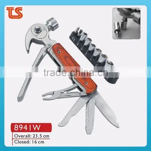 2014 Car Tool Saving Multi Hammer With Wood Hand Stainless Steel Hammer thumbnail-1