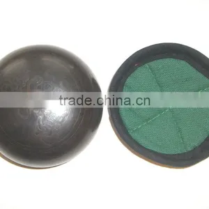 High Quality Handmade in Nepal Deep Tibetan Singing Bowl thumbnail-4
