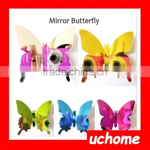 UCHOME Wall Art Mirror Sticker High Quality Butterfly Mirror Decorative Wall Sticker thumbnail-2